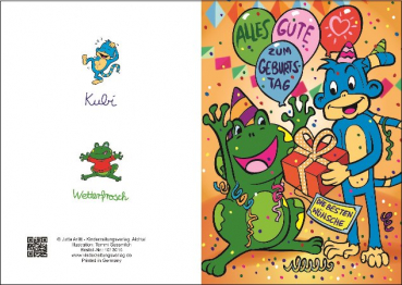 Geburtstag, Klappkarte