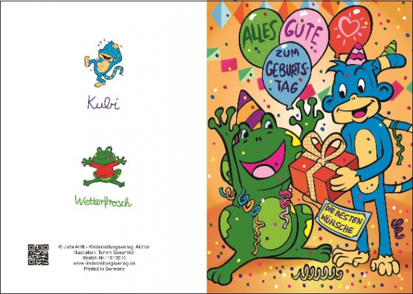 Geburtstag, Klappkarte