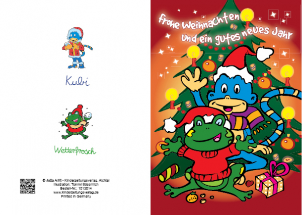 Weihnachten, Klappkarte